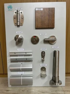 Phụ kiện vách ngăn compact phổ biến giải pháp tối ưu cho không gian hiện đại