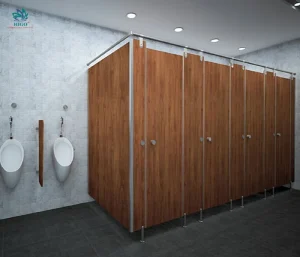 Vách ngăn vệ sinh Compact HPL chống nước , chống cháy cực tốt