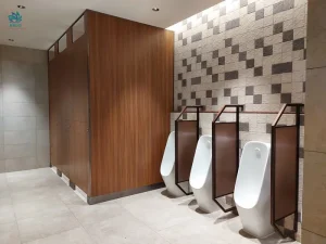 Vách ngăn vệ sinh Compact HPL sử dụng cho không gian nào?