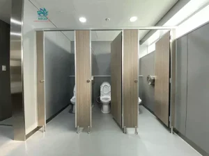 Cung cấp tấm compact hpl và thi công lắp đặt vách ngăn vệ sinh tại Bình Phước