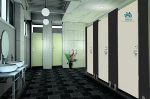 Vách ngăn vệ sinh khám phá nhựa rắn khắc