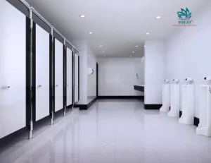 Tấm Compact HPL sử dụng chủ yếu thi công vách ngăn vệ sinh