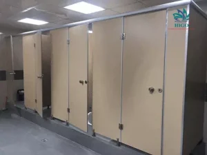 Vách ngăn vệ sinh tấm Compact HPL - Thi công, sản xuất trực tiếp