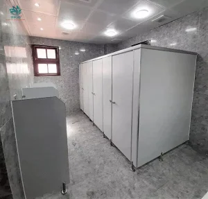 Nền tảng trước khi đặt thi công vách ngăn vệ sinh phân vùng