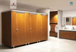 Thiết kế vách ngăn vệ sinh compact dành cho thương mại