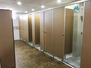 Vật liệu làm vách ngăn vệ sinh compact hpl phổ biến nhất hiện nay