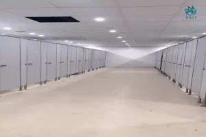 Vách ngăn vệ sinh compact hpl chống chịu tốt, dễ vệ sinh