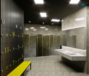 Tấm vách ngăn nhà vệ sinh Compact đẹp không vết xước, chống nước 100%