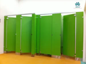 Kích thước vách ngăn vệ sinh tấm compact chịu nước đạt tiêu chuẩn