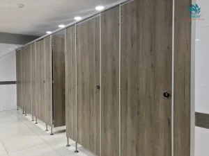 Tấm Compact HPL loại I dày 18mm làm vách ngăn vệ sinh toilet chất lượng