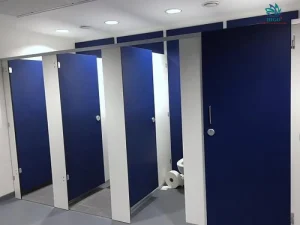 Vách ngăn vệ sinh Compact có đặc tính chịu nước hoàn toàn và các chất ăn mòn