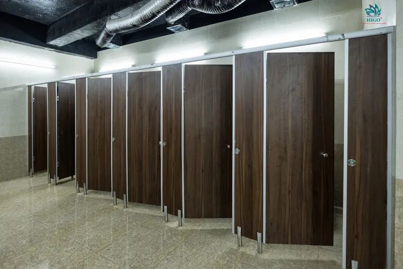Giới thiệu vách ngăn vệ sinh compact HPL 12mm màu đơn sắc