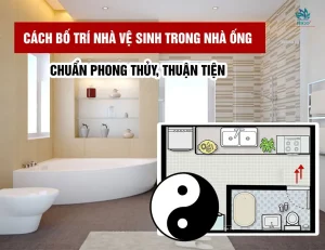 Bố trí phong thủy vách ngăn vệ sinh cho phòng tắm