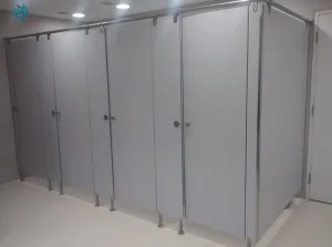 Vách ngăn vệ sinh compact hpl màu xám 1006 đẹp, thẩm mỹ