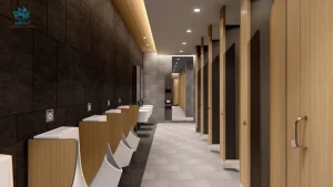 Vách ngăn nhà vệ sinh tấm compact ưu điểm và ứng dụng rộng rãi 2025