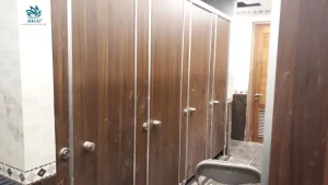 Vách ngăn tấm compact biến nhà vệ sinh trở thành không gian thẩm mỹ